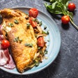 Omelet With Tomatoes Mushrooms (1)