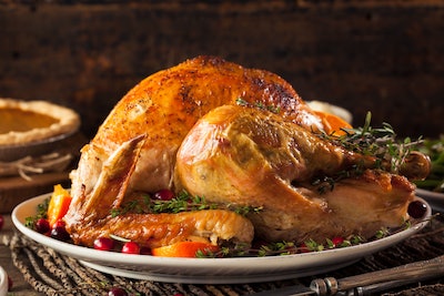 Roasted Turkey On Platter